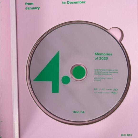 BTS Memories Of 2020 Blue-Rey DVD Boxset with Jimin Photocard - Picture 12 of 16